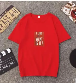 I LIKE IT Logo T Shirts Women Tshirt Tumblr Women's T-shirt O-neck Cotton Graphic Tees Tee Shirt Tops | Женская одежда