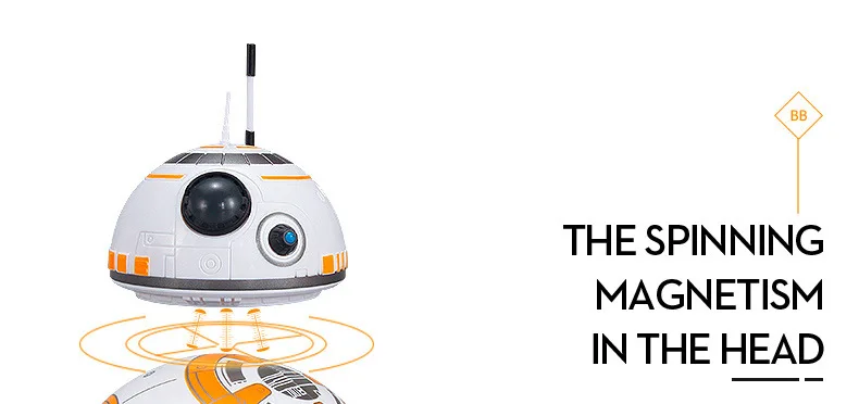 Робот-игрушки, интеллектуальный Звездные войны, обновленный RC BB8 со звуком, экшн-фигурка, подарок, BB-8, шар, робот, 2,4 г, игрушки на пульте дистанционного управления для детей