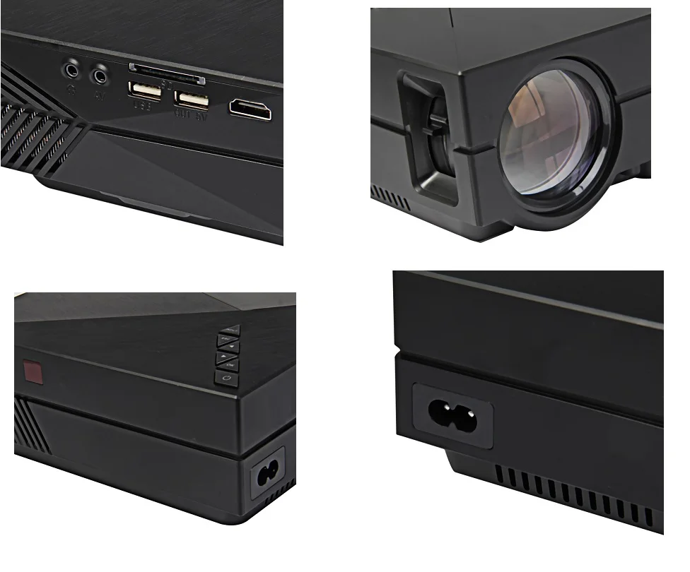 Светодиодный мини проектор Coolux 800 лм 480x1080 пикселей поддержка P HD для домашнего