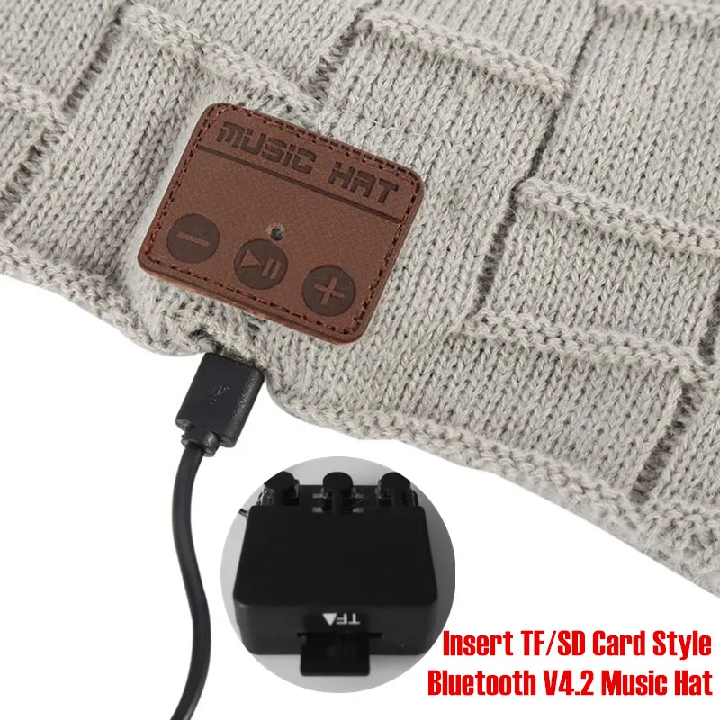 Беспроводная Bluetooth гарнитура со слотом для TF карты и поддержкой 4 2|headphones for iphone|cap