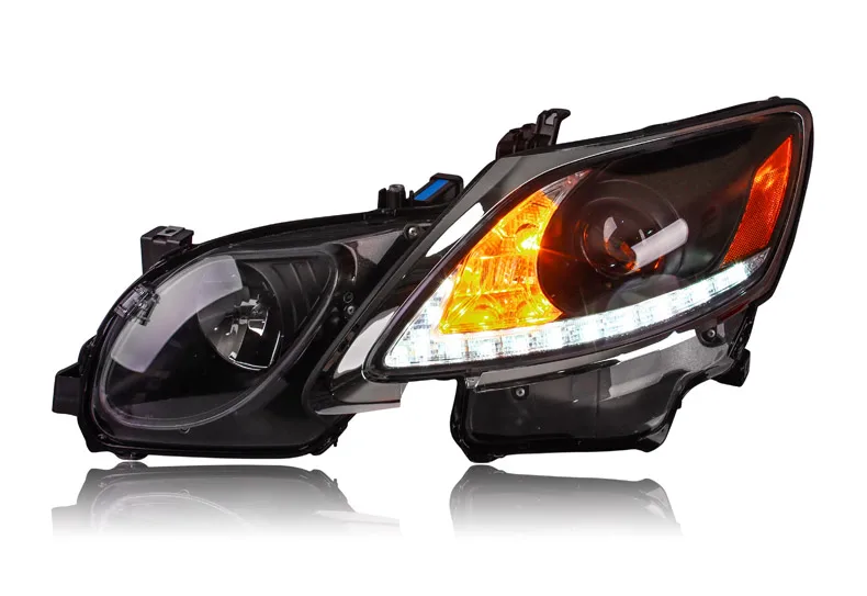 Для Lexus GS300 GS350 GS430 GS450 светодио дный Глава лампы с светодио дный фар объектив проектора 2006-2012 год