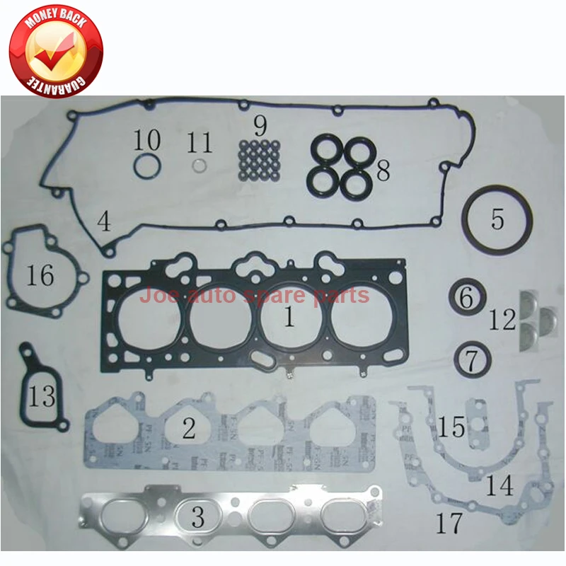 Полный комплект прокладок двигателя G4GA для HYUNDAI ELANTRA 1.6L 20910 23R00 2091023R00|Полный набор