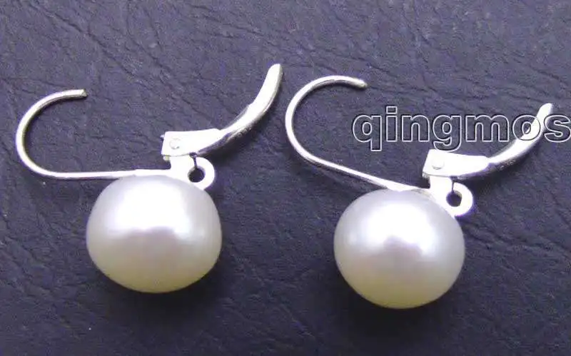 Распродажа большой размер 8 9 мм белый натуральный плоский круглый жемчуг серебро