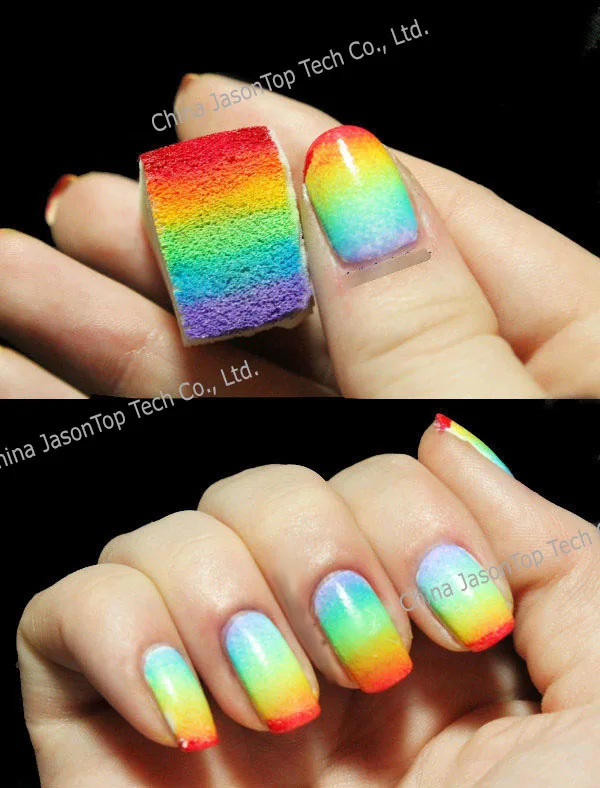 4 шт. губка для макияжа с градиентом|nail art sponge|sponge nail artart sponge |