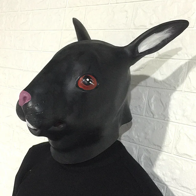 Creepy Rabit маска латексное животное костюм Prop игрушки для вечеринки Хэллоуина