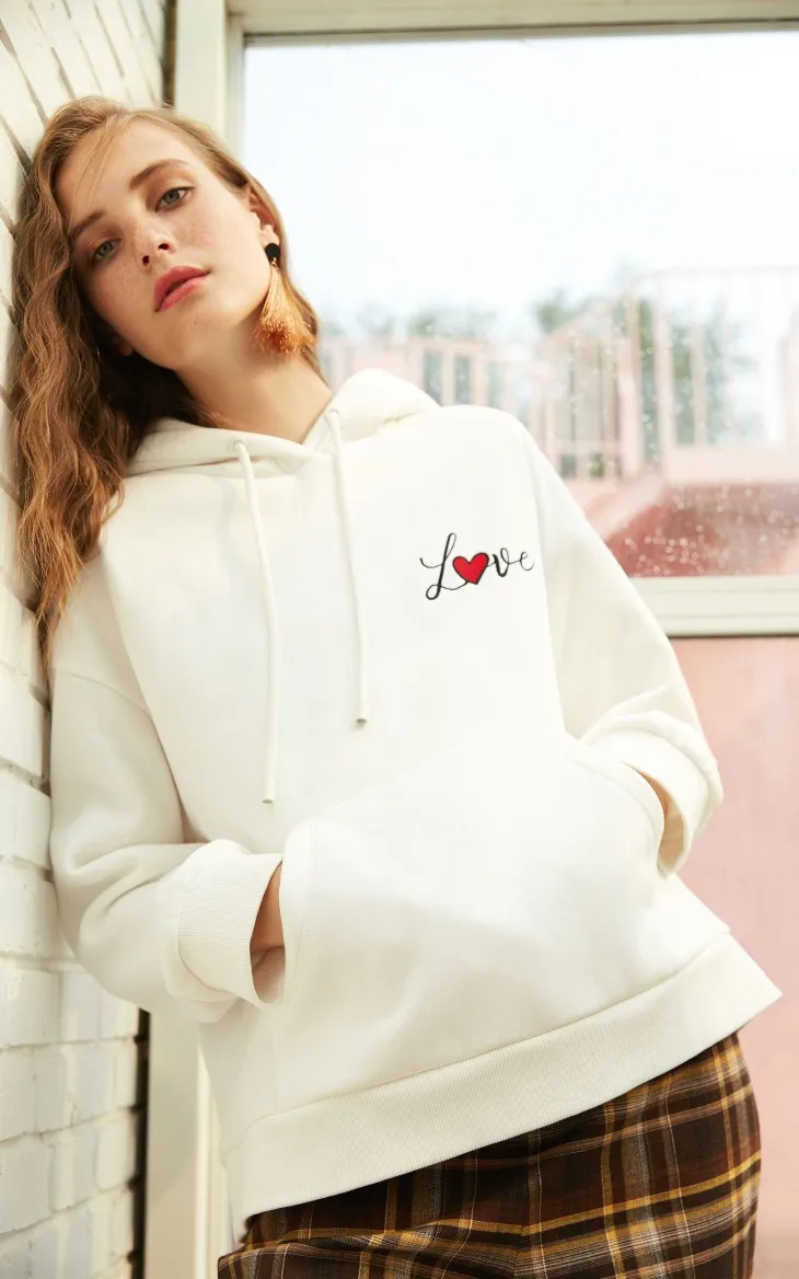 Vero Moda толстовка женская худи женские Новая женская хлопковая толстовка с надписью и короткими рукавами | 318433507