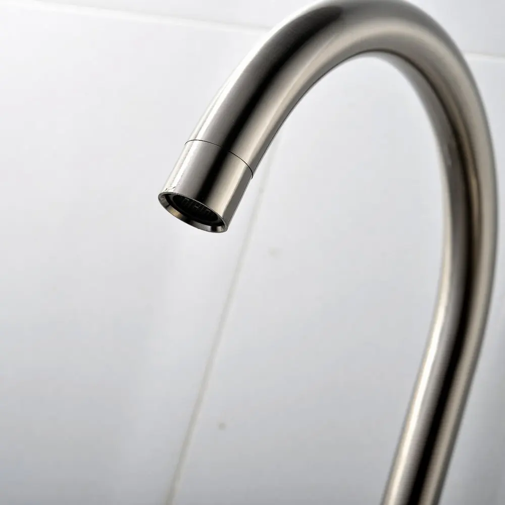 

Zloog 360 Dual Handle Single Hole Kitchen Faucet Mixers Sink Tap Wall Kitchen Faucet Modern Hot and Cold Water