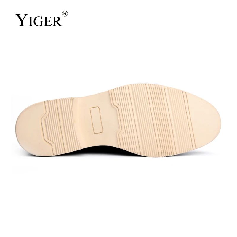 YIGER/Новинка мужская модельная обувь из натуральной кожи деловая сезон осень зима