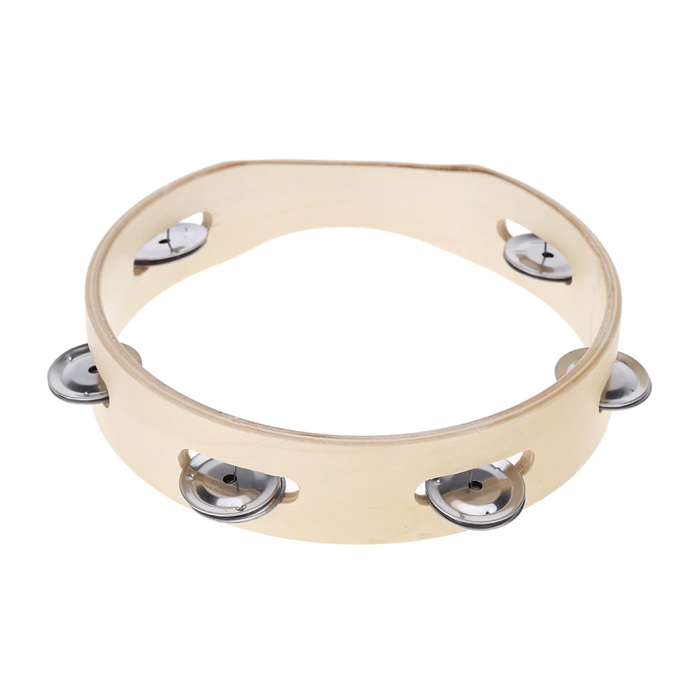 Детский деревянный бесголовый колокольчик 8 дюймов с металлической однорядной