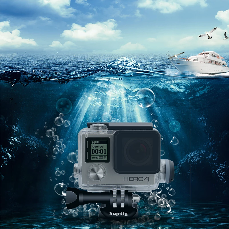 Водонепроницаемое зарядное устройство для экшн камеры Gopro Hero 3 + 4 5 6 7|Чехлы