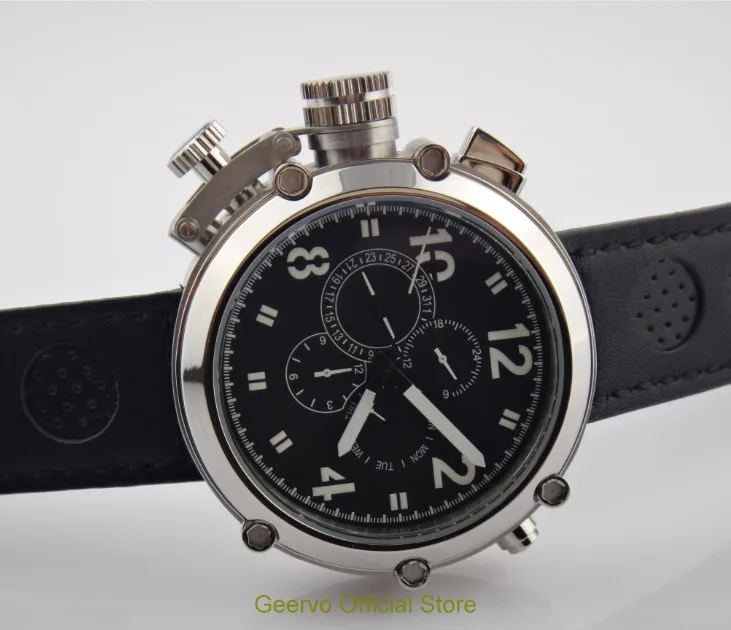 Мужские часы с левой короной и автоматическим движением 50 мм|strap strap|strap watch strapstrap