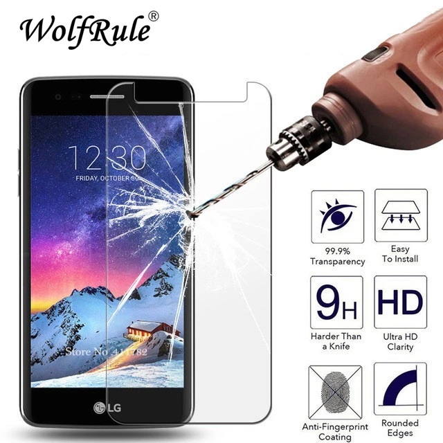 

2PCS For Phone Glass LG X Power 2 Screen Protector Tempered Glass For LG X Power 2 Glass X Power2 Anti-scratch Film WolfRule