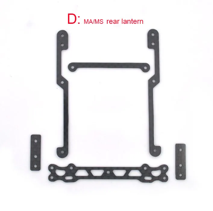 MA MS rear 2 комплекта S2/VS/AR/MA/MS/SXX/FMA шасси передний/задний фонарь демпфер вешалка подъемная рама запасные части для Tamiya Mini 4WD модель автомобиля - Цвет: MA MS rear