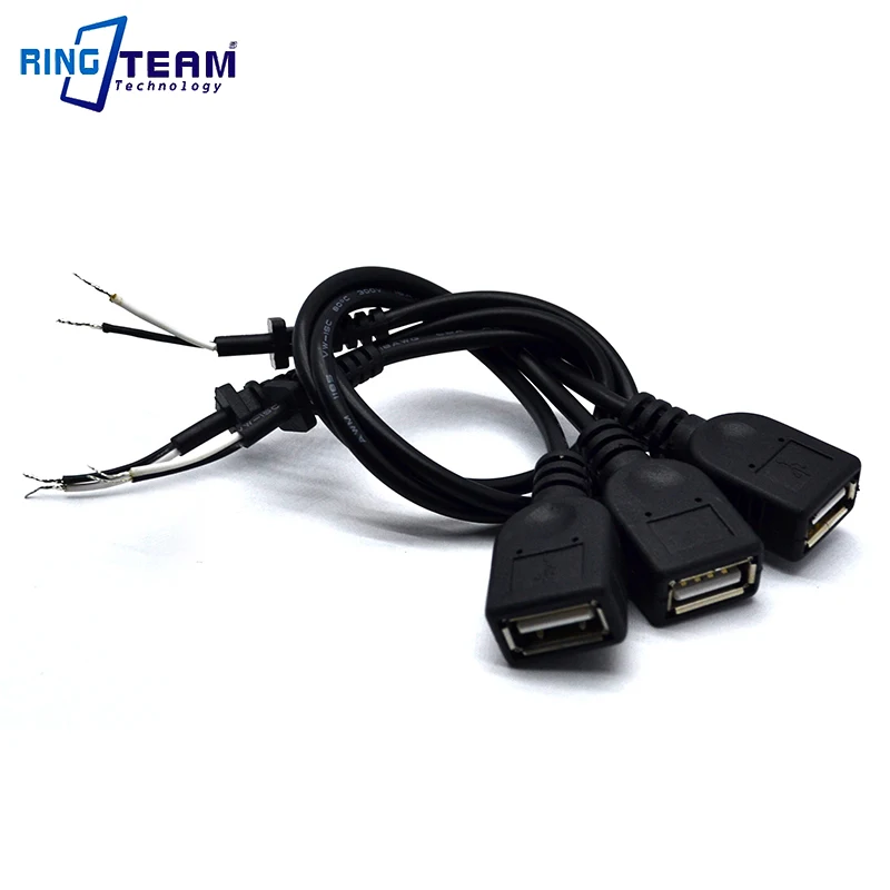 100 шт. 30 см гнездовой USB разъем с кабелем питания провод для адаптера цифровых