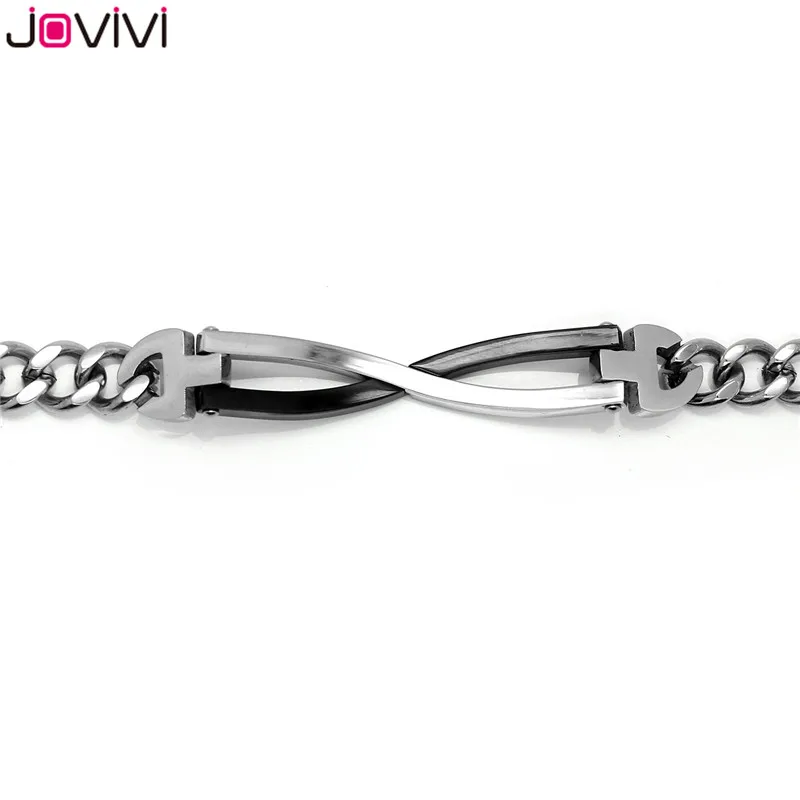 JOVIVI, комплект, CZ бесконечность, "я рожден, чтобы тебя полюбить", браслет из нержавеющей стали для влюбленных, мужские, женские браслеты на День святого Валентина