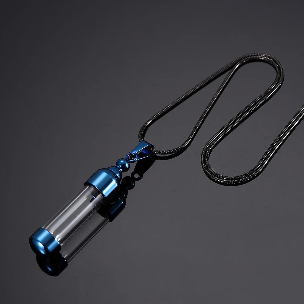 Ювелирные изделия подвеска стеклянная бутылочка раннее ожерелье из нержавеющей