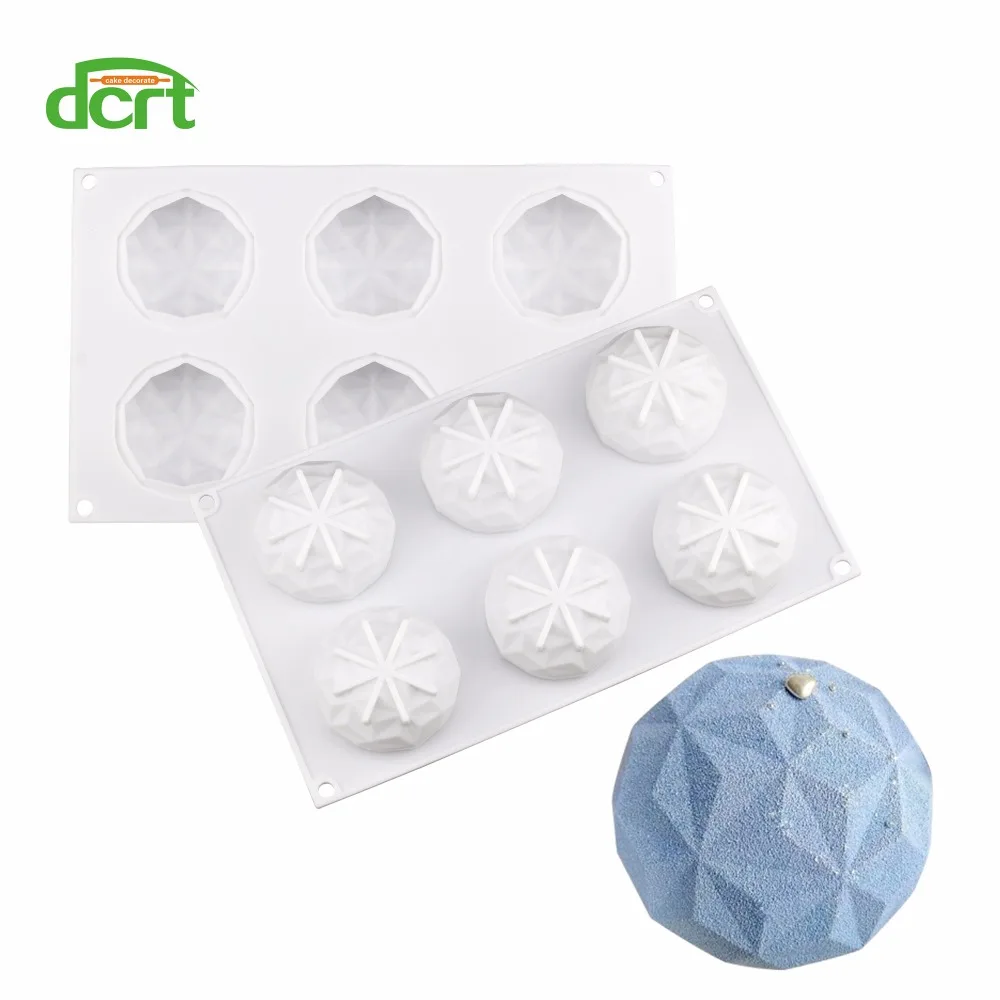 Новинка 3D силиконовая форма для торта в форме бриллианта выпечки антипригарная