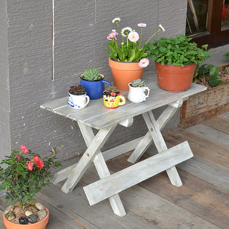 Луи Мода Открытый столы небольшой круглый цветок стенд Ретро Простой твердой