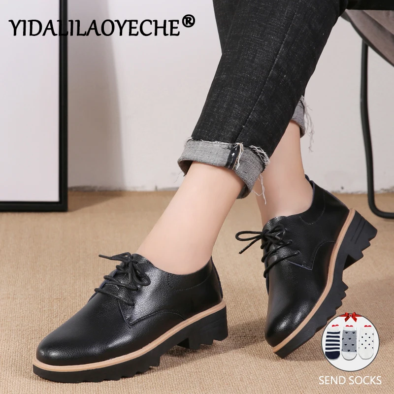 Модные женские туфли на плоской подошве однотонные повседневные лоферы из