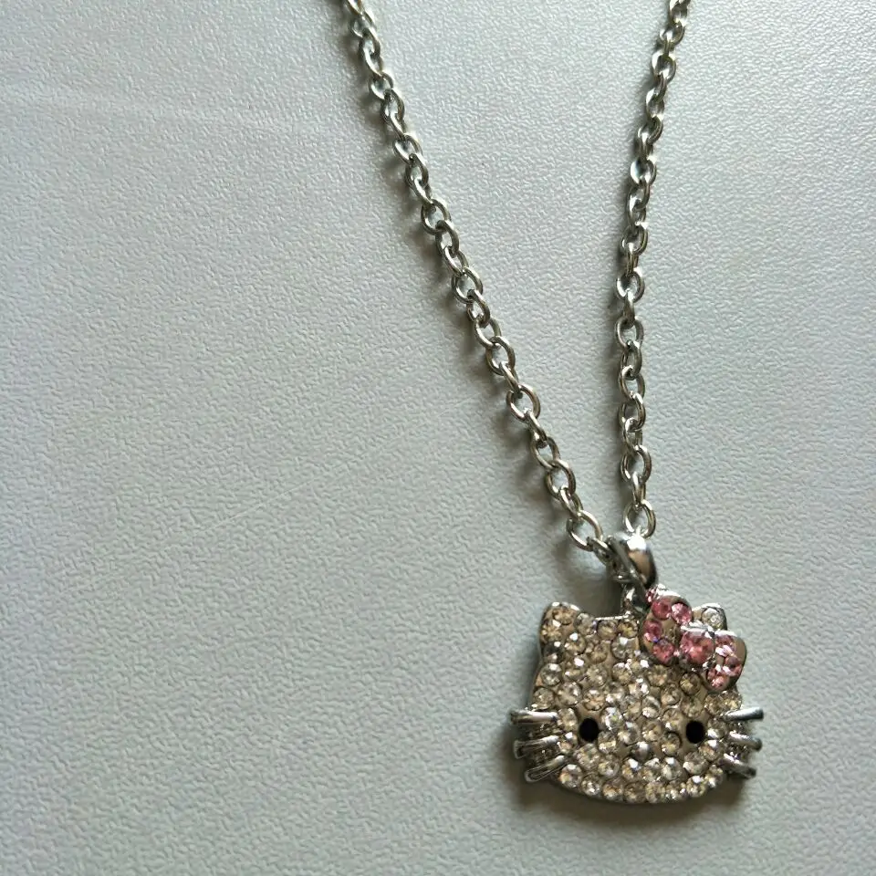 Цепочки и ожерелья cat Jewelry Bojiux Нержавеющая сталь цепи Цепочки и Ожерелья Подвески милый котенок кошка Цепочки и ожерелья s Модные украшения для женщин