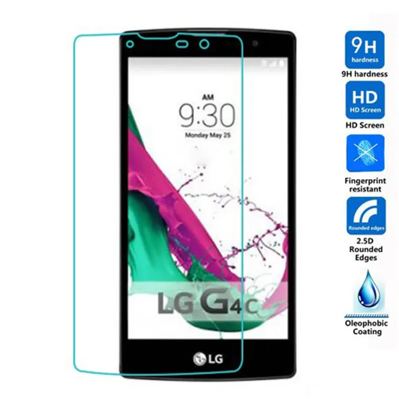 9H 2.5D 0 26 мм Закаленное стекло протектор для LG G4 mini G4C Magna H502 H502F H520N C90 Защитная пленка