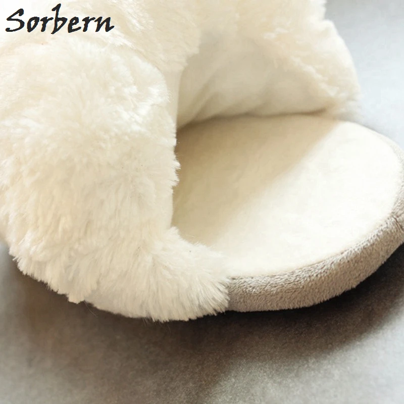 Sorbern; милая теплая зимняя обувь; женские домашние тапочки; Плюшевые тапочки с единорогом; шлепанцы без задника на плоской подошве; домашняя обувь; Домашние шлепанцы; Новинка года