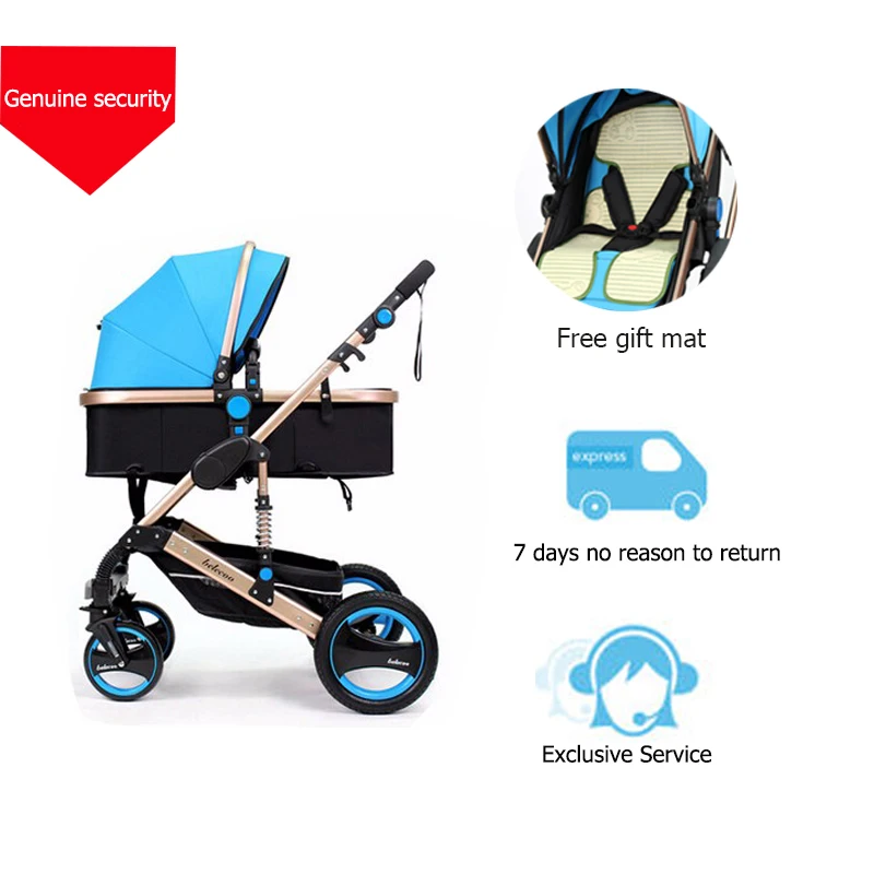 

Belecoo BabyGift Baby Strollers Portable Lightweight Baby Carriage High Landscape Outing Travel Car Yummy Mummy Stroller