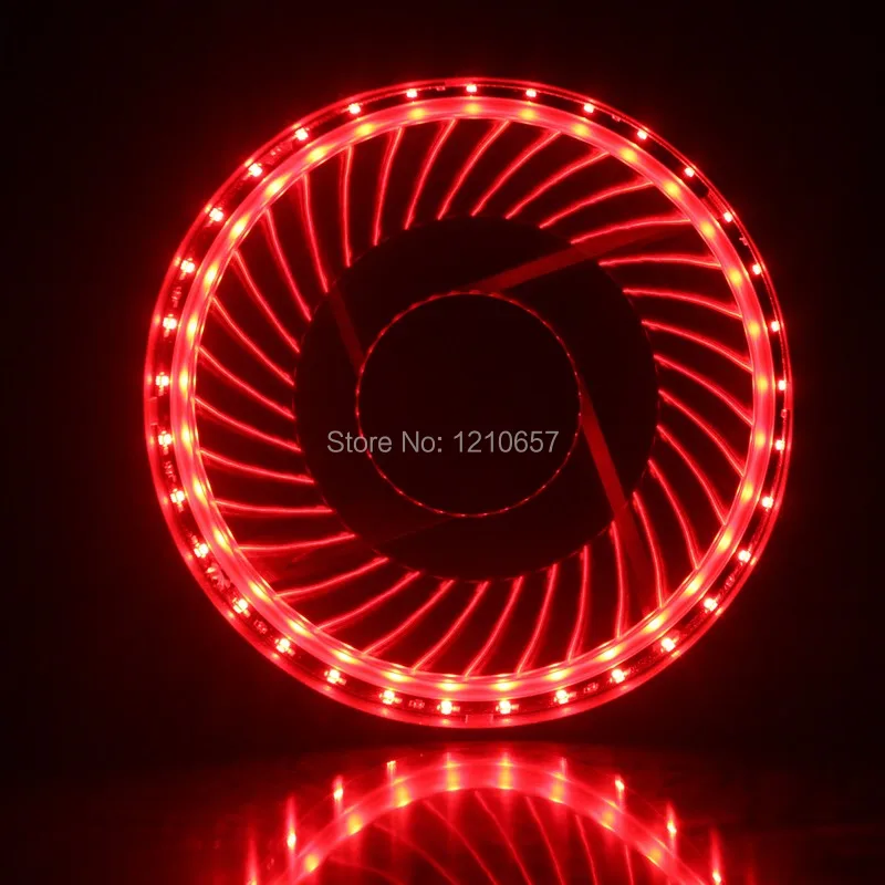 10 шт. в партии новейший Eclipse 32 светло-красный Led Slient 12 см 120 мм x 25 DC В PC Вентилятор