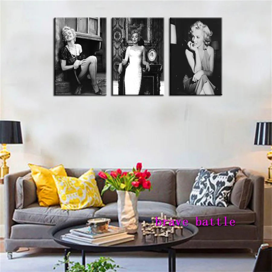 Мэрилин Monroe-2 холст живопись гостиная домашний декор Современная роспись