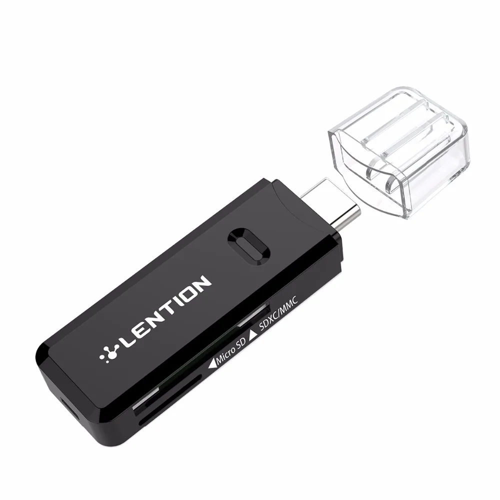 Lention USB 3 0 устройство чтения карт памяти для TF/SD/Micro SD карты черный белый цвет