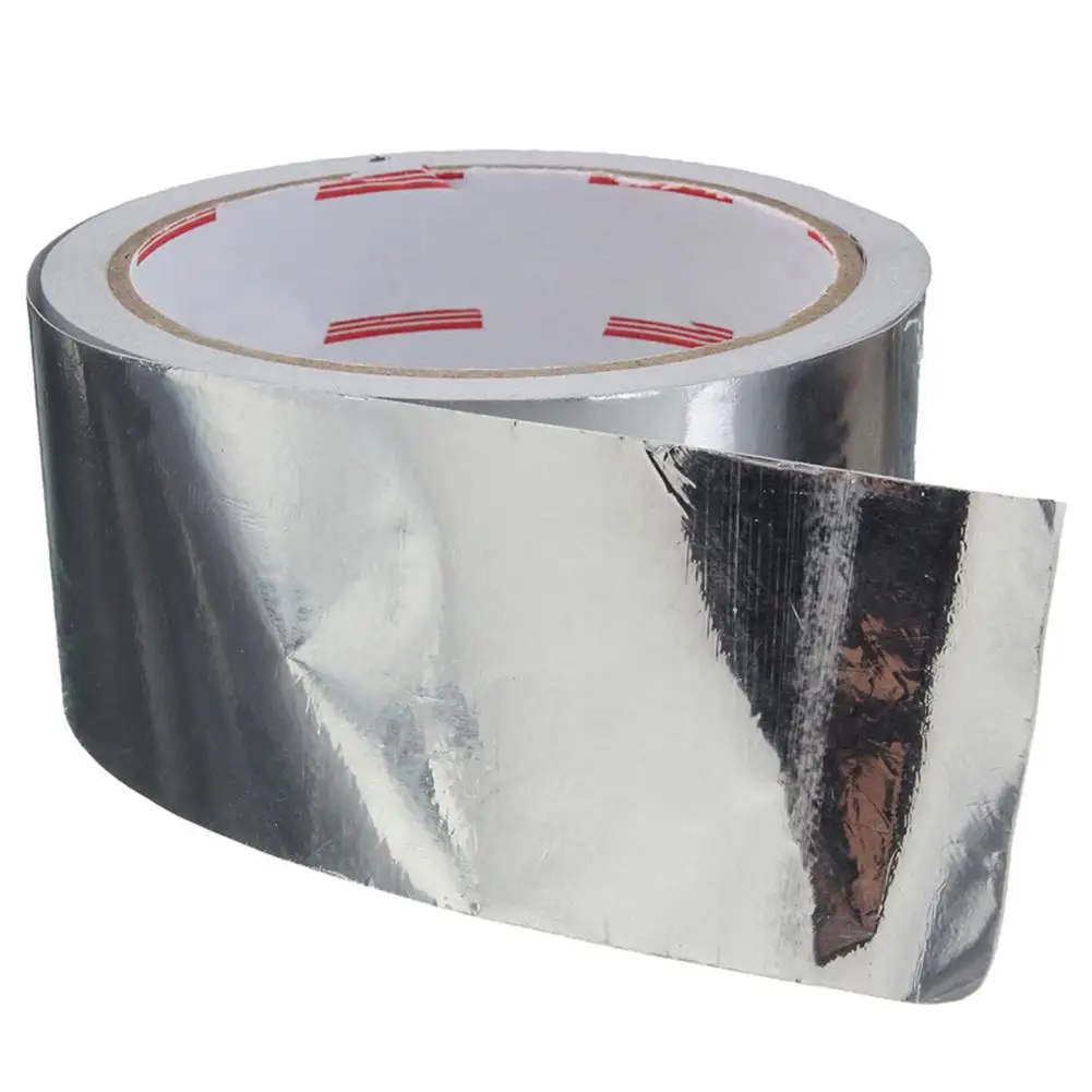

1pc Aluminium Foil Tape Adhesive Sealing Tape High Temperature Resistant Pipe Repair Adhesive Tapes 5cmx17m