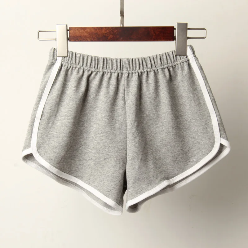 Gray Shorts Спортивные женские летние шорты, новинка, яркие цвета, не опорожняющие, обтягивающие шорты, повседневные, для девушек, эластичная талия, пляжные, коррендо, короткие штаны - Цвет: Gray Shorts