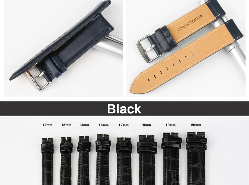 Аксессуары для часов MAIKES, ремешок для часов Daniel Wellington, для мужчин и женщин, классический черный ремешок для часов с застежкой из розового золота, браслет на запястье