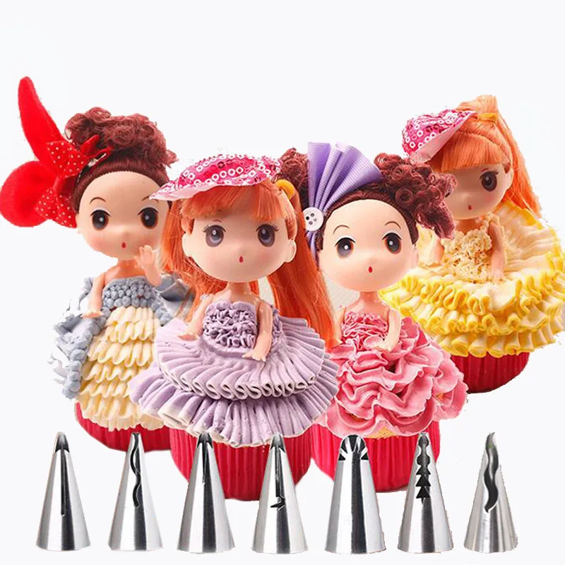 7 шт./компл. русский клюв Обледенение Трубопроводы Сопла свадебный торт украшения