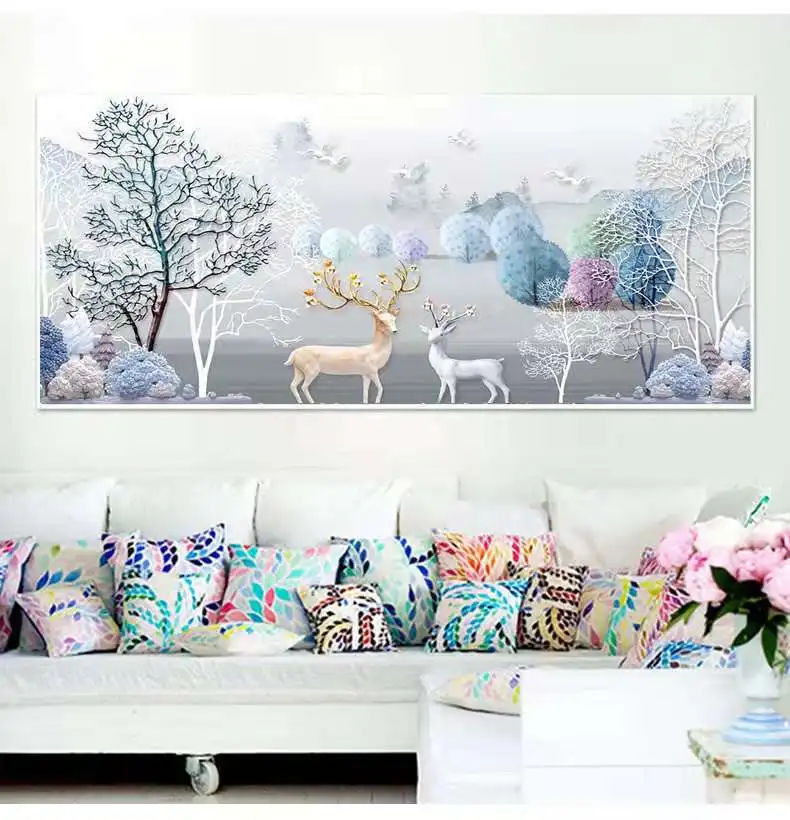 Алмазная картина Олень Милу 5D сделай сам для гостиной большое современное