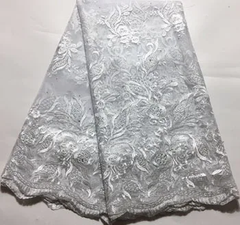 African Lace Fabric 2019 Fabrics High Quality net Embroidery French Tulle For Wedding HSH022 | Дом и сад