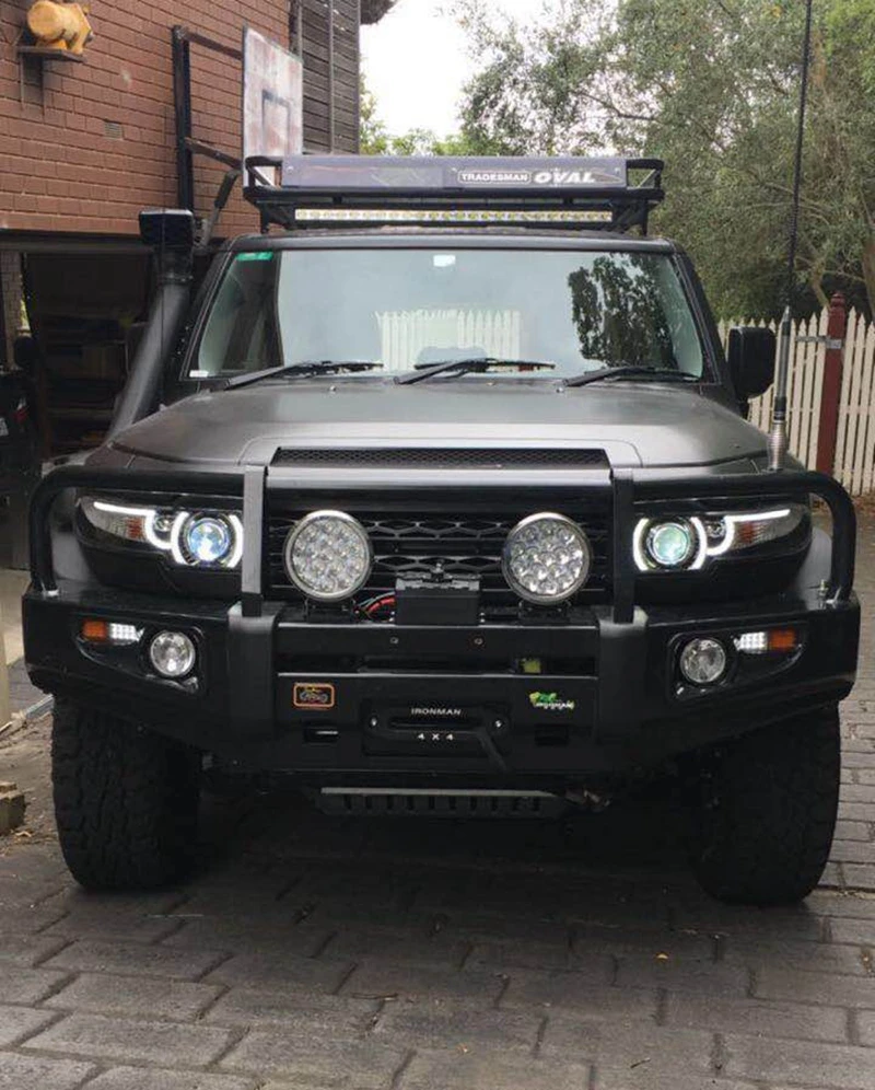 Vland автомобильный Стайлинг для Toyota FJ Cruiser 2007- светодиодный фонарь Halo HID ЛАМПА+ задние фары+ решетка