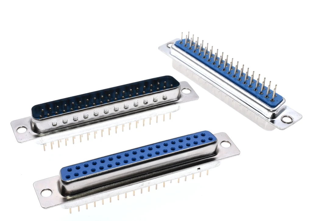 10 шт. DP37 вставка с отверстием мама/Папа Тип PCB D-Sub соединитель DB37 последовательный