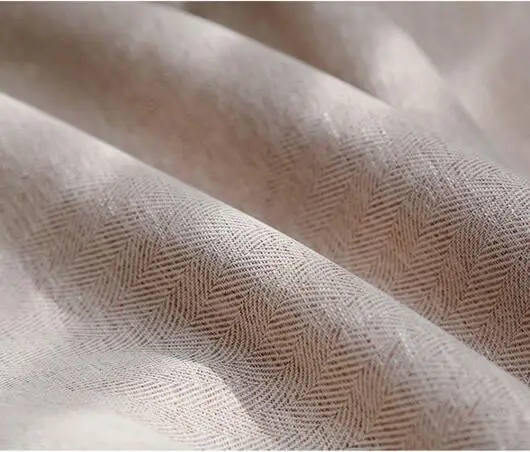 Pale Pinkish Grey Современные Плотные Твиловые льняные затемненные занавески, индивидуальный домашний декор, занавеска для окон, драпировка для спальни, гостиной, сплошная глухая панель - Цвет: Pale Pinkish Grey