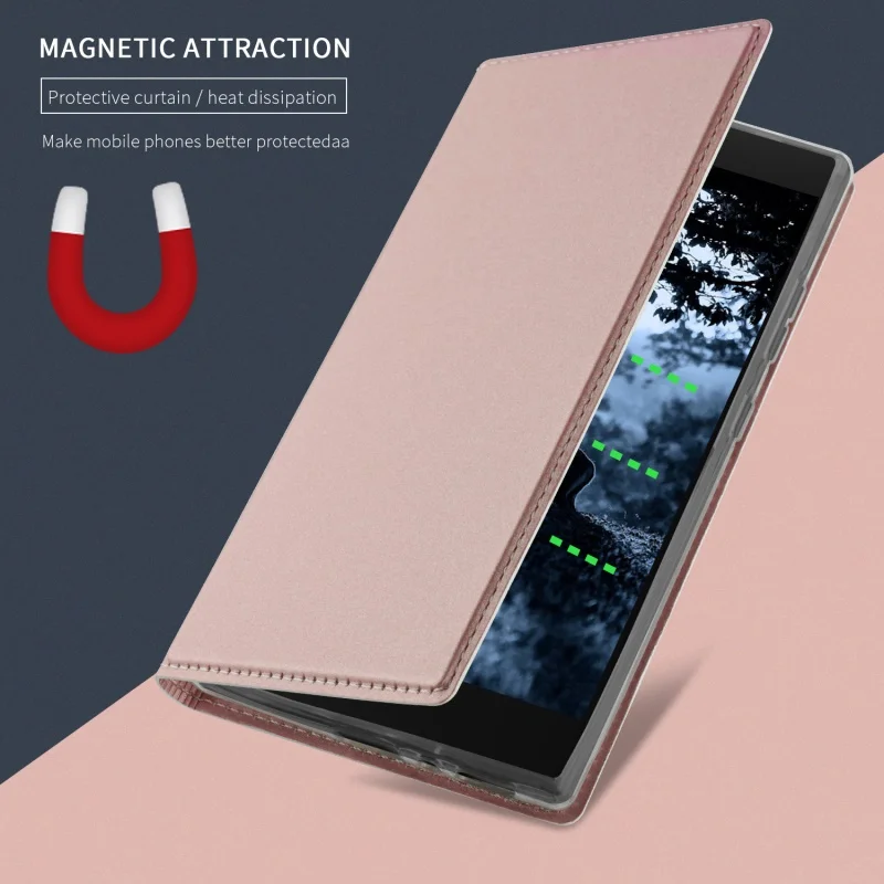 Dulcii для Sony Xperia L2 чехол телефона магнитные кожаный с карты слот откидная крышка l2