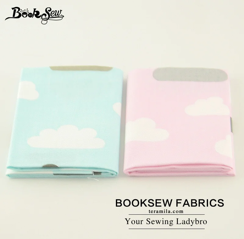 Booksew New Arrival Cotton Twill Fabric Cloud pattern 2pcs/lot 50X100CM Tecido Sewing Cloth For Baby Cushion Patchwork Bed Sheet|sewing cloth|cloth