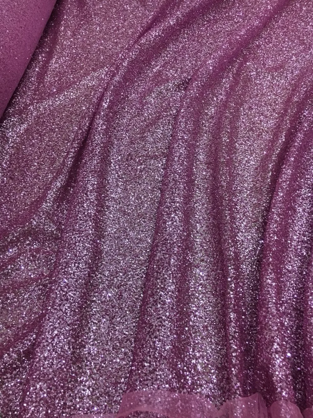 Новинка 2017 блестящая кружевная ткань розового цвета с принтом ручной работы