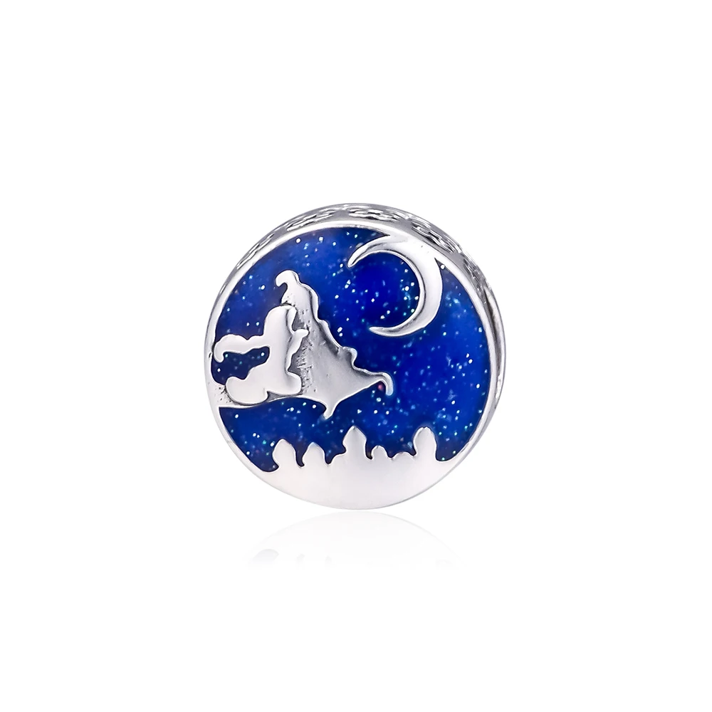 Синий CKK Fit Pandora Браслеты My Little Baby амулеты 925 оригинальные бусины из стерлингового серебра для бусина для изготовления украшений - Цвет: Синий