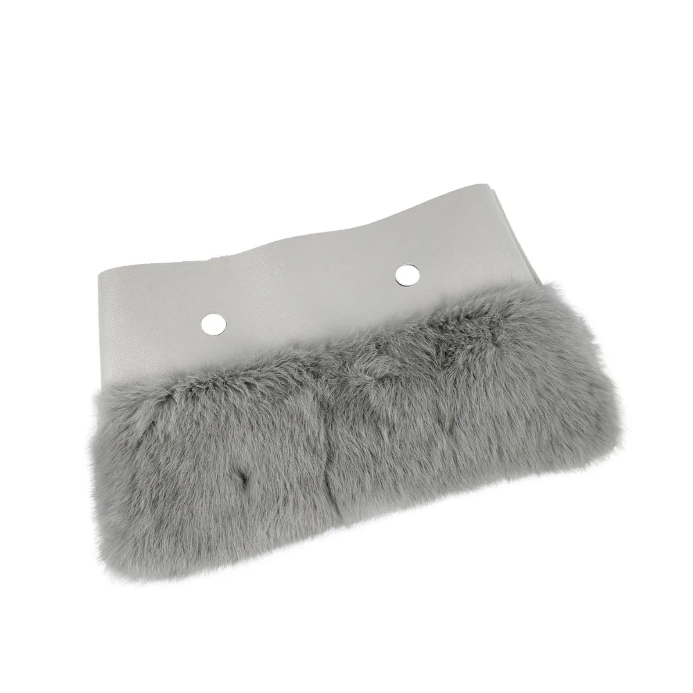 Tanqu новая женская сумка с отделкой из кроличьего меха плюшевая отделка для