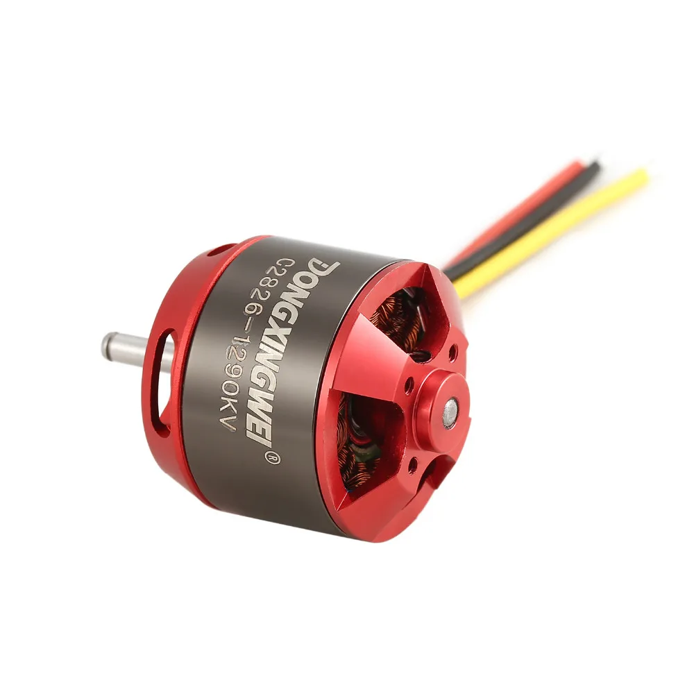 Бесщеточный двигатель DXW C2826 2826 1290KV 2-4S 5 мм для RC FPV фиксированного крыла