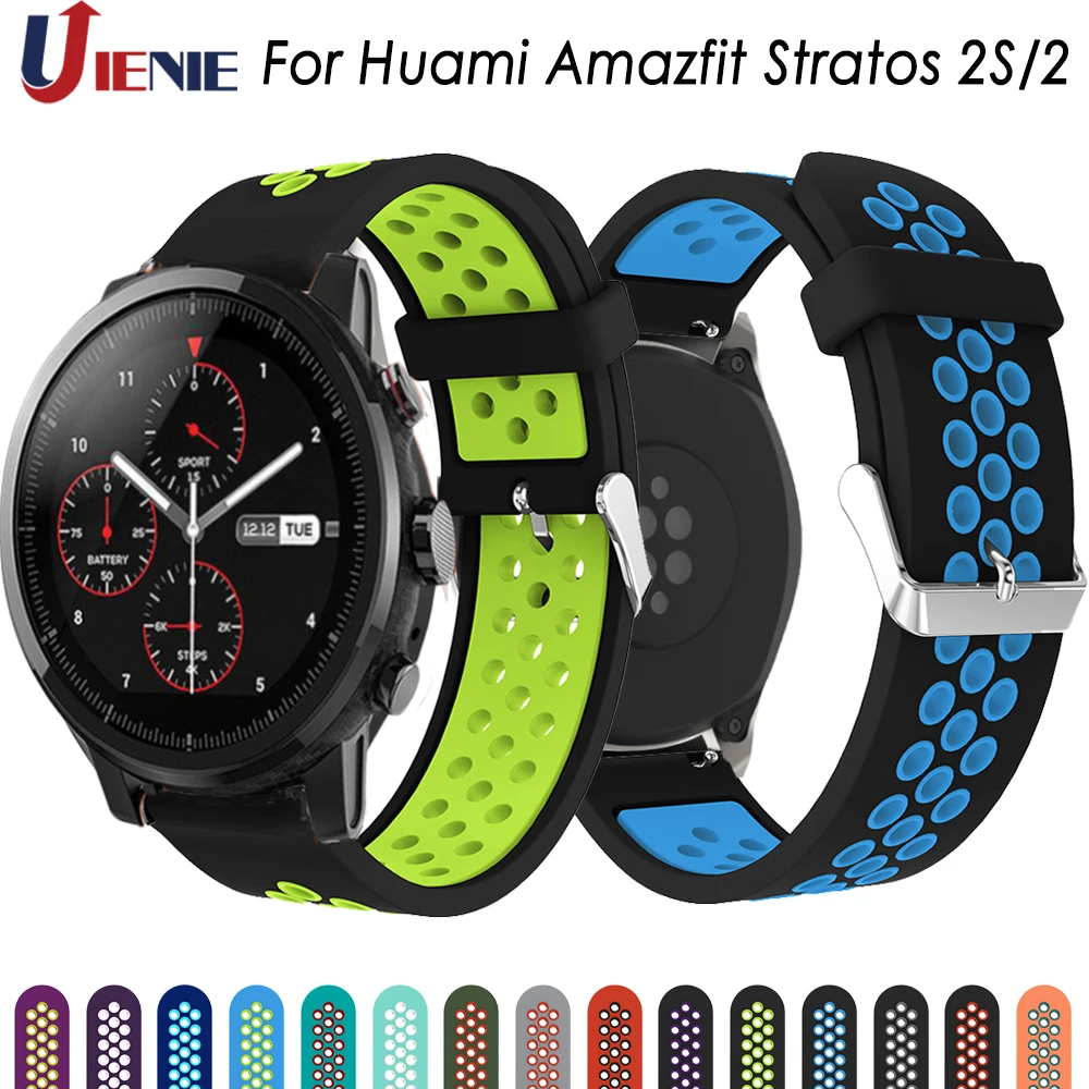 Силиконовый ремешок для Xiaomi Huami Amazfit Pace/Stratos 2 2S/GTR 47 мм смарт-часов Samsung Gear S3 |