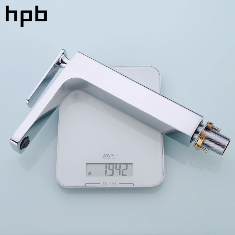 HPB квадратный стиль высокий смеситель для бассейна водопроводный хромированный
