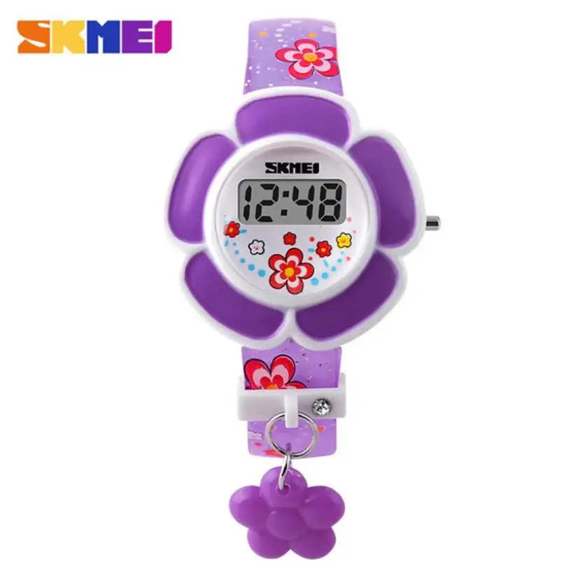 Skmei модные детские часы светодиодные электронные цифровые для девочек