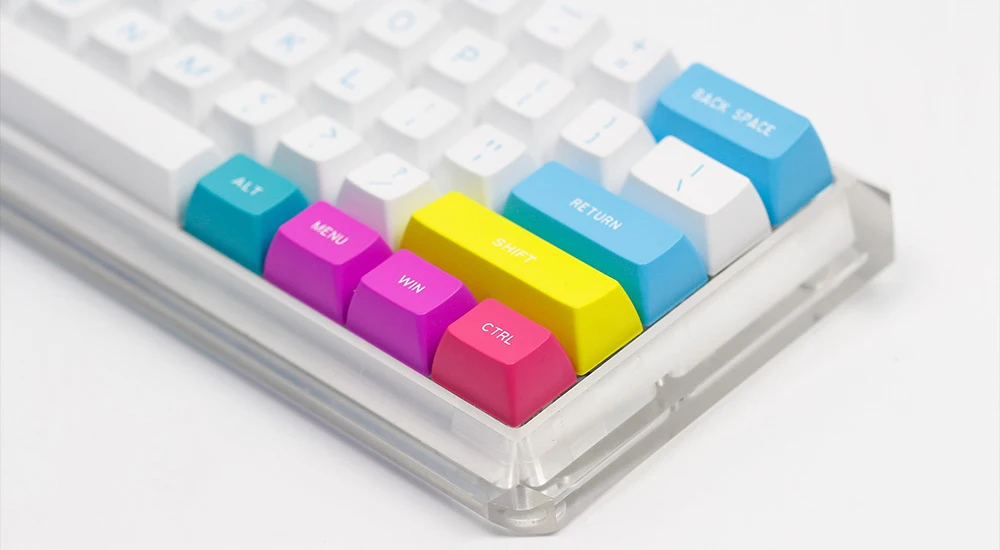 MAXKEY SA CMYW keycap ABS 27 клавиш для Механическая клавиатура cherry mx