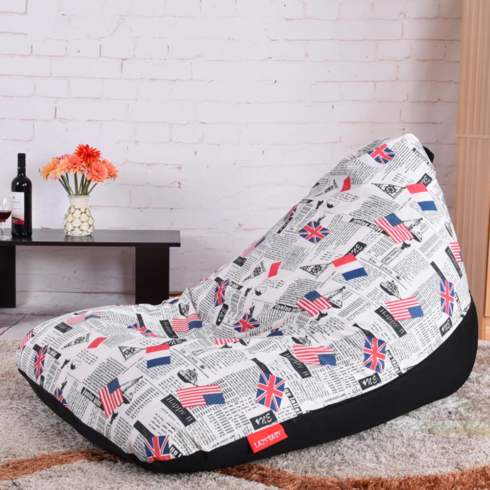 LEVMOON Beanbag диван Европейская мода Seat Zac удобная сумка Bean покрывало для кровати без
